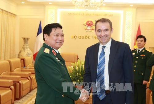 Defense Minister receives ambassadors - ảnh 1